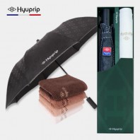 협립 2단 엠보 바이어스 자동우산 +협립40수호텔코마180타월-세트