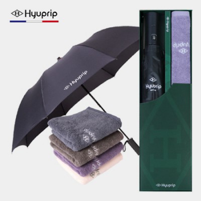협립 2단 심플 자동우산 +협립호텔코마170타월-세트