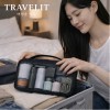 트래블잇 컬러풀 메쉬백 파우치 소형-블랙