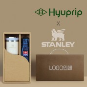 협립 3단 내부펄 격자엠보 수동우산 +스탠리591ml 텀블러-세트