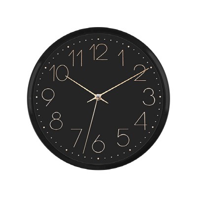 280 무소음 세련블랙벽시계