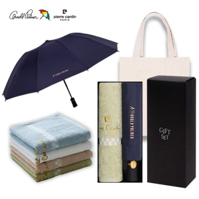 아놀드파마 3단전자동반대로우산,체스130타올세트(0209785)