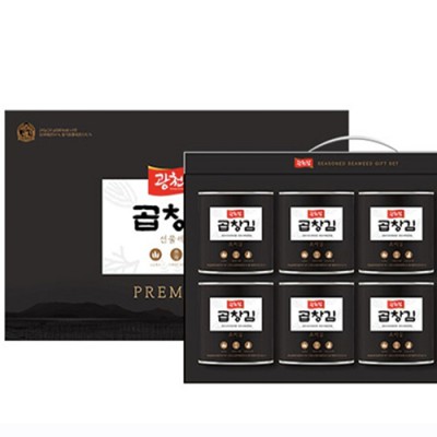 (6캔)맛있는 곱창김  광천김 선물세트 명절선물 설선물