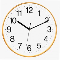 280 무소음심플원목벽시계 中