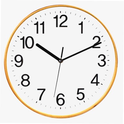 280 무소음심플원목벽시계 中