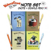 [월레스와그로밋] 제본노트+심플볼펜 세트