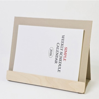 자작우드스틱 북타입 탁상달력(심플/위클리스케줄)