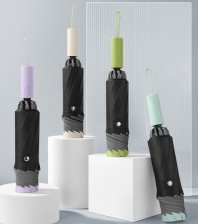 뉴에이커 10K 3단 거꾸로 자동 양우산(블랙 코팅 원단)