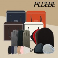 플씨드 국산 숏 비니 + 털 귀마개 + 벨벳 논슬립 터치 장갑 + 플씨드 방한 마스크 4종 세트