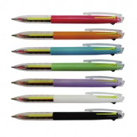 국산 하이투 3색 볼펜