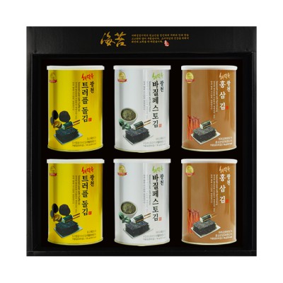 25추석 선물세트 [명품 광천김]  캔김 6P
