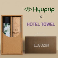 협립3단 뉴플라워즈 완전자동 양우산 +협립40수호텔코마180타월-세트