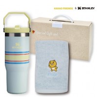 카카오수건 스탠리세트 D (플립텀블러 바시티 887ml+카카오타올)