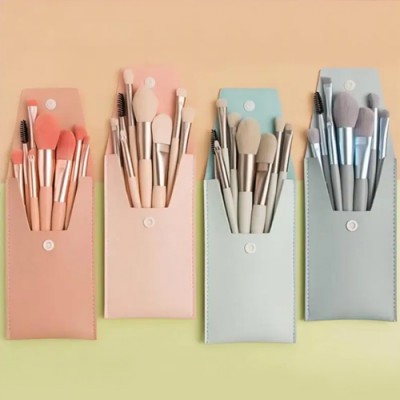 831_휴대용 메이크업 브러쉬 8종 세트