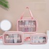 로페리아 PVC 투명 세면도구 가방 3종 세트(0215309)