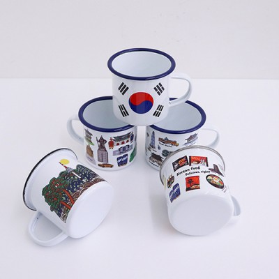 나빌레라 전통일러스트법랑머그컵