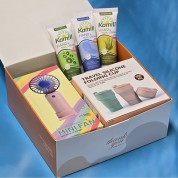 실리콘 텀블러+ 카밀핸드크림 로션+ 쿨링 냉각 선풍기 선물세트+레디백 사은품, 미니선풍기 휴대용선풍기
