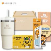 브생건55호(스탠리 퀜처591ml텀블러+크리넥스 카카오 휴대용 티슈+카카오 여행용 양치세트)