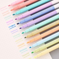 모던오피스 사각 파스텔 형광펜 12색 세트 CB305