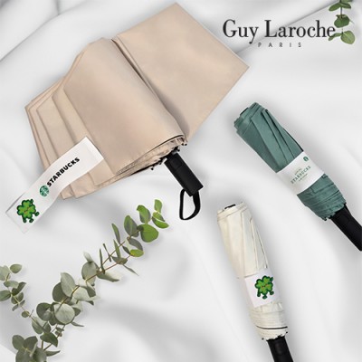 [기라로쉬] 3단 58 빅 행운이 클로버 시그니처 솔리드 암막 전자동 우산