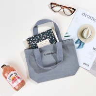 [국내제작] 코튼앤코 커스텀 가로형 컬러 에코백(28x20x8)