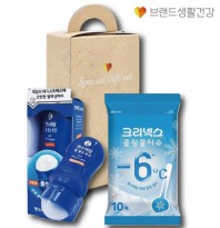 쿨아이스세트 브생건149호(멘소래담 쿨롤온 마사지로션+크리넥스 쿨링물티슈)