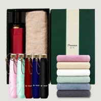 라이트핏 3단6k 초경량양우산+송월타올라이트무지130g 우산타올선물세트