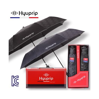 협립 3단 엠보 바이어스 우산 2P세트