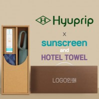 협립 3단 60 슈퍼 카라비너 완전자동우산 +선크림+스포츠타월-세트