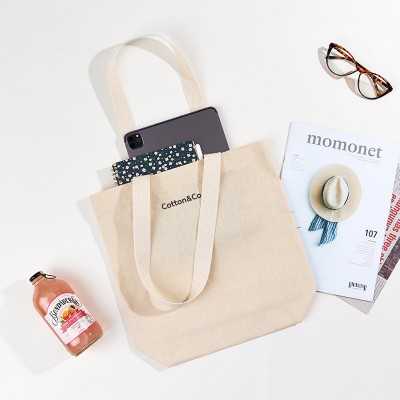 [국내제작] 코튼앤코 커스텀 일상형 에코백(34x34x10)