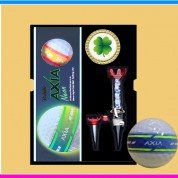 볼빅 엑시아 네온 골프공 3구 볼마커 자석티세트 (3pc) 볼빅 네온 야광 골프공  볼빅 엑시아 골프공