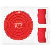 실리콘 냄비받침(링)+실리콘주방집게