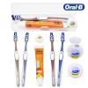 뉴_오랄비_크로스액션_세정력칫솔_페리오_치실_칫솔치약세트