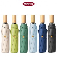 mumyung 8K 원목 우드원 암막 수동 3단 양우산