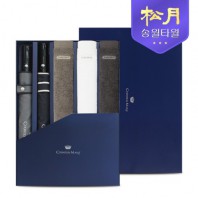 송월 40수 포인트40 타올 200g + CM 2단 폰지 바이어스 우산 5P 콤보세트