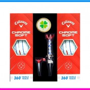 캘러웨이 크롬소프트 360 트리플트랙 6구 볼마커 자석티세트 (3pc)