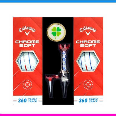 캘러웨이 크롬소프트 360 트리플트랙 6구 볼마커 자석티세트 (3pc)