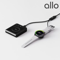 알로코리아 UC203W 2in1 갤럭시워치 애플워치 무선 충전기 케이블