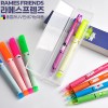 라메스프렌즈형광펜+3색볼펜세트