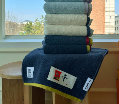 크로커다일 투톤클래식 라벨 호텔타올 5매세트 200g