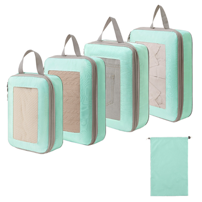 프리미엄 압축 멀티 여행용 메쉬창 파우치 5종set