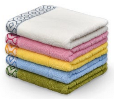 키클타올 컬러인쇄 육각코튼 타올 150g 1P