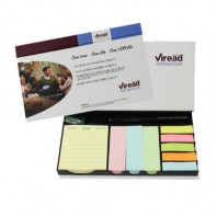 하드커버 점착메모함(특대-100매)+ 볼펜클립세트메모함