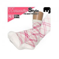 국산 숙녀용 체크무늬양말 1P세트