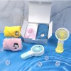 ((송월 타올 스누피 수건+ 아이스 냉각 선풍기 타올세트)) 타월선물//쿨링 휴대용 선풍기 미니 선풍기//타월 세트 타올선물