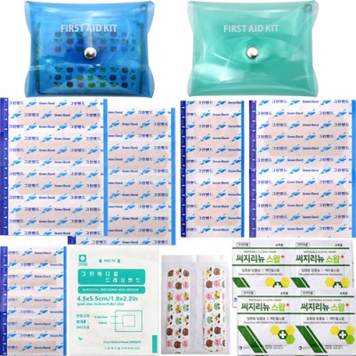 투명 크로바 지갑밴드A