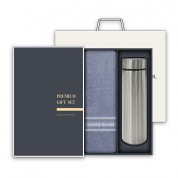 송월 프리미엄 텀블러세트 (AB인디 1매 + 스마트텀블러 500ml 1개)