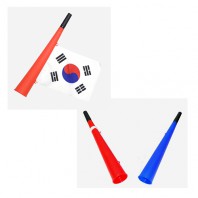 2575 긴응원나팔 응원도구 장나팔 부부젤라 태극기나팔