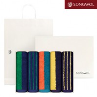 [송월타올] 송월 듀얼 스트라이프40 (180g) 5P 타올세트