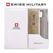 스위스밀리터리 친환경 3단 완전자동 세이프티 우산+180g코마사타올 세트